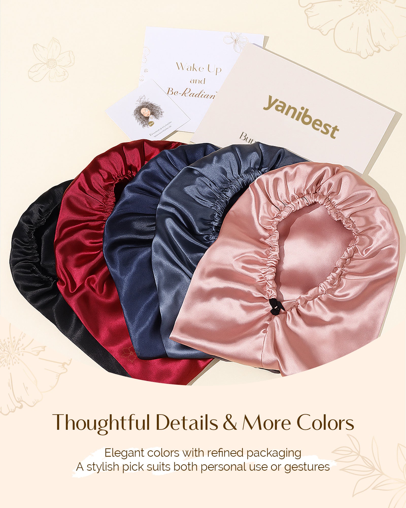 Silk Butter Satin Bonnet For Braids - Millennium Pink