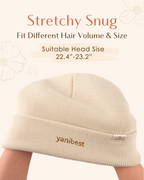 Mulberry Silk Lined Beanie - Beige