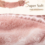 Microfiber Hair Towel - Pink Leaopard