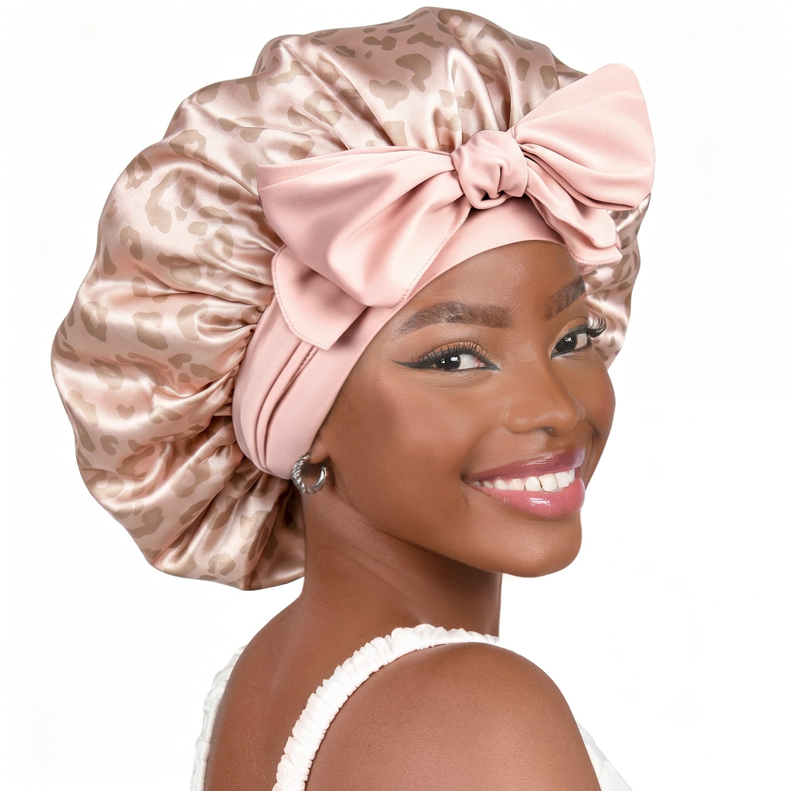 【Outlet Sale】Double Layered Satin Bonnet