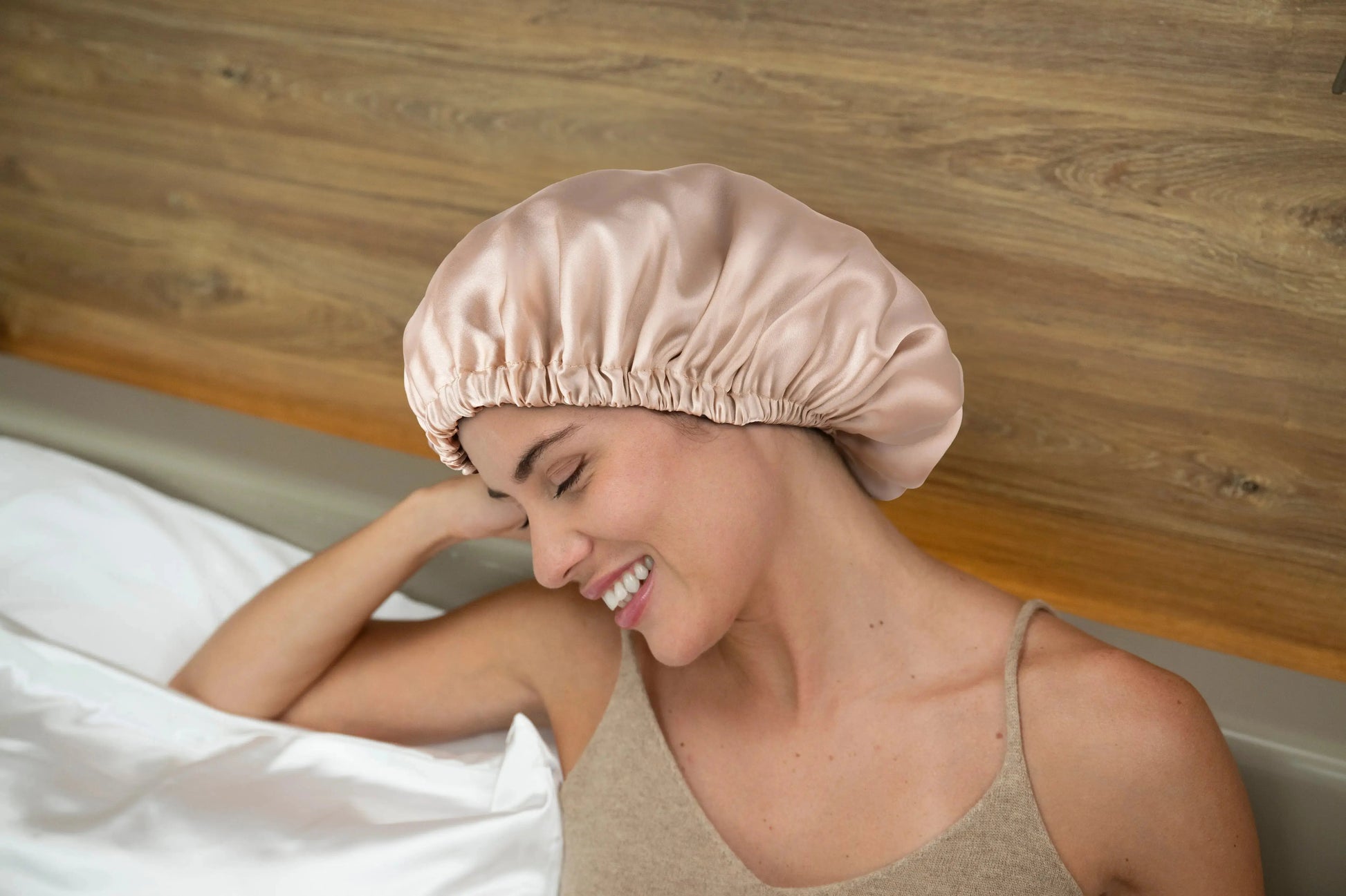 Mulberry Silk Bonnet Adjustable Elastic YANIBEST