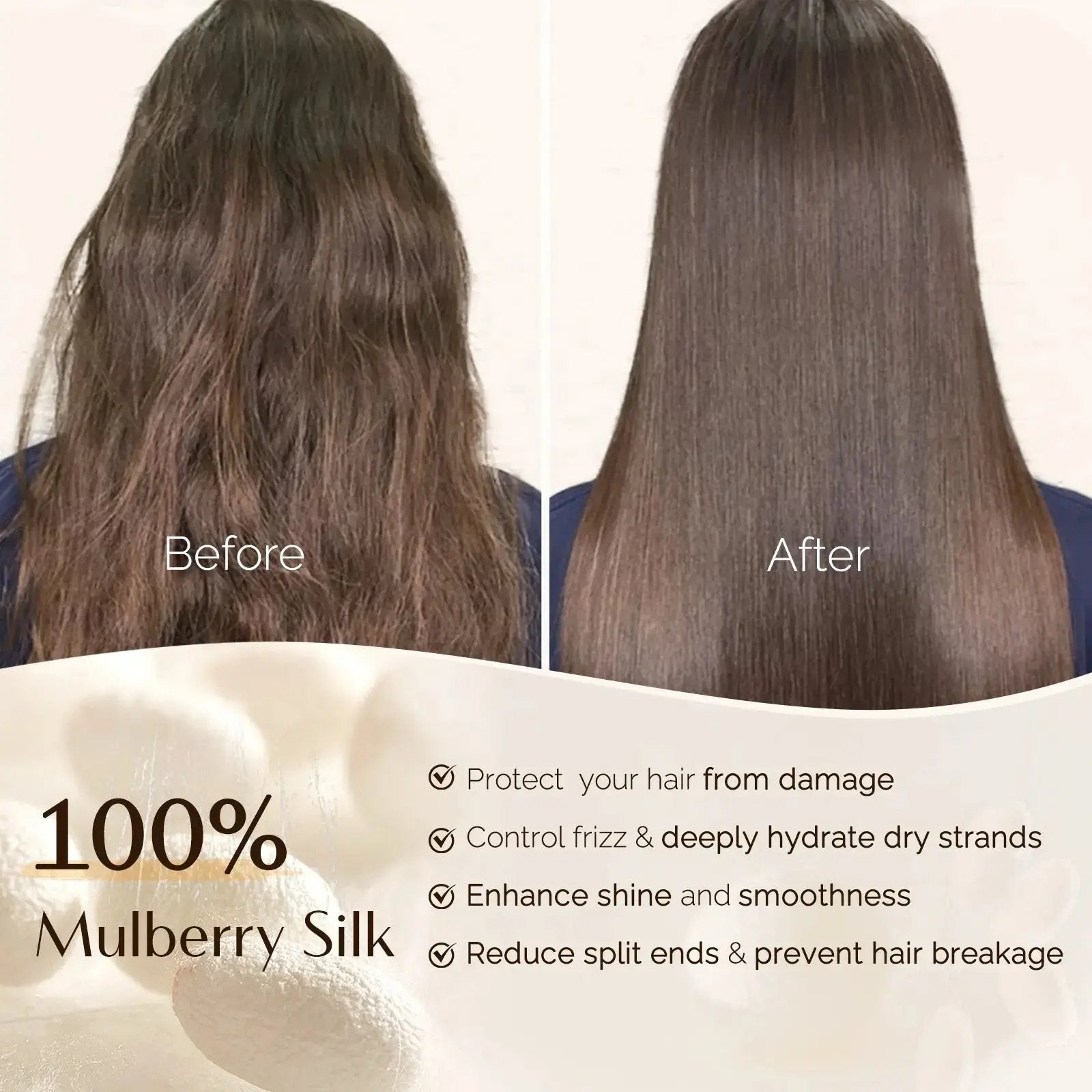 Mulberry Silk Bonnet with Tie Band YANIBEST