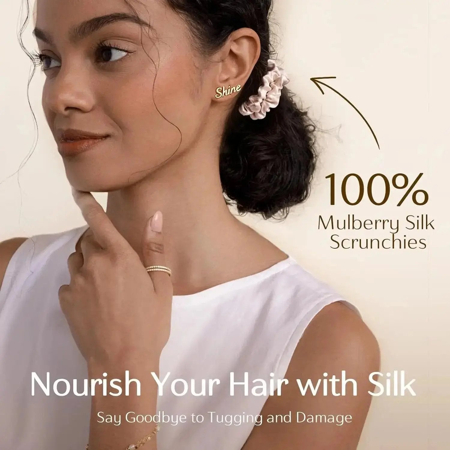 6A Mulberry Silk Skinny Scrunchie 6 in 1- Colorful Set YANIBEST