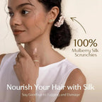 6A Mulberry Silk Skinny Scrunchie 6 in 1- Colorful Set YANIBEST
