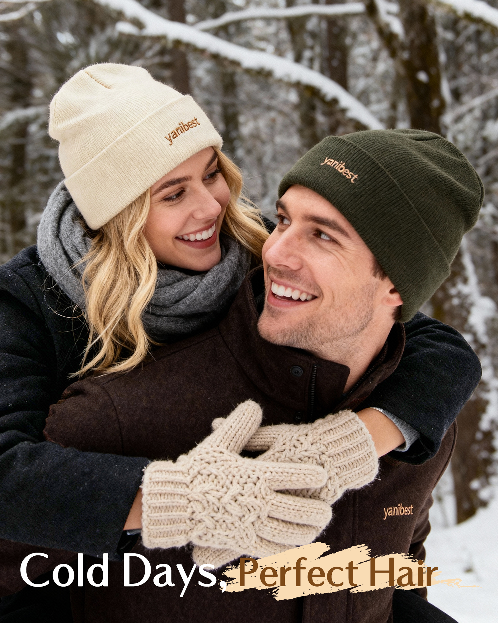 Mulberry Silk Lined Beanie - Beige