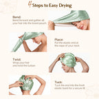 Microfiber Hair Towel - Green