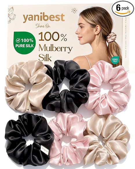 Mulberry Silk Hair Scrunchies
