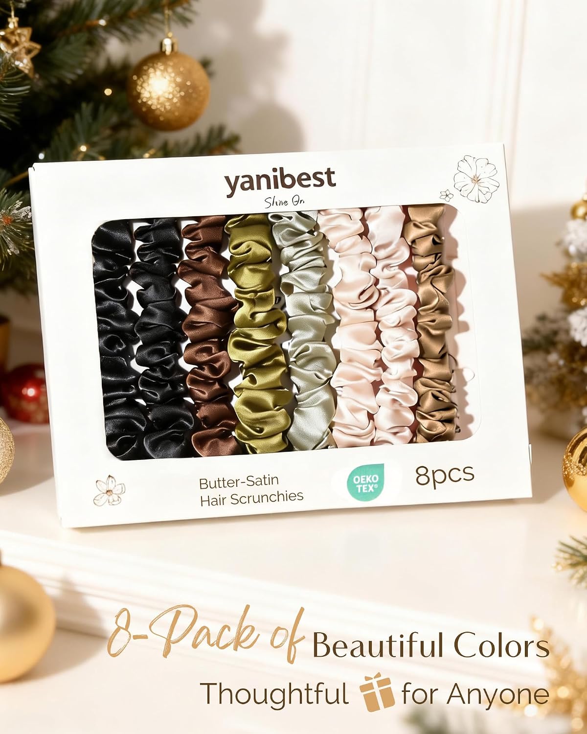 Butter Satin Scrunchie 8 in 1 - Pink