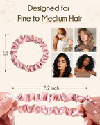 Butter Satin Scrunchie 8 in 1 - Pink