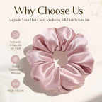 Mulberry Silk Mid Scrunchie 6 in 1- Classic