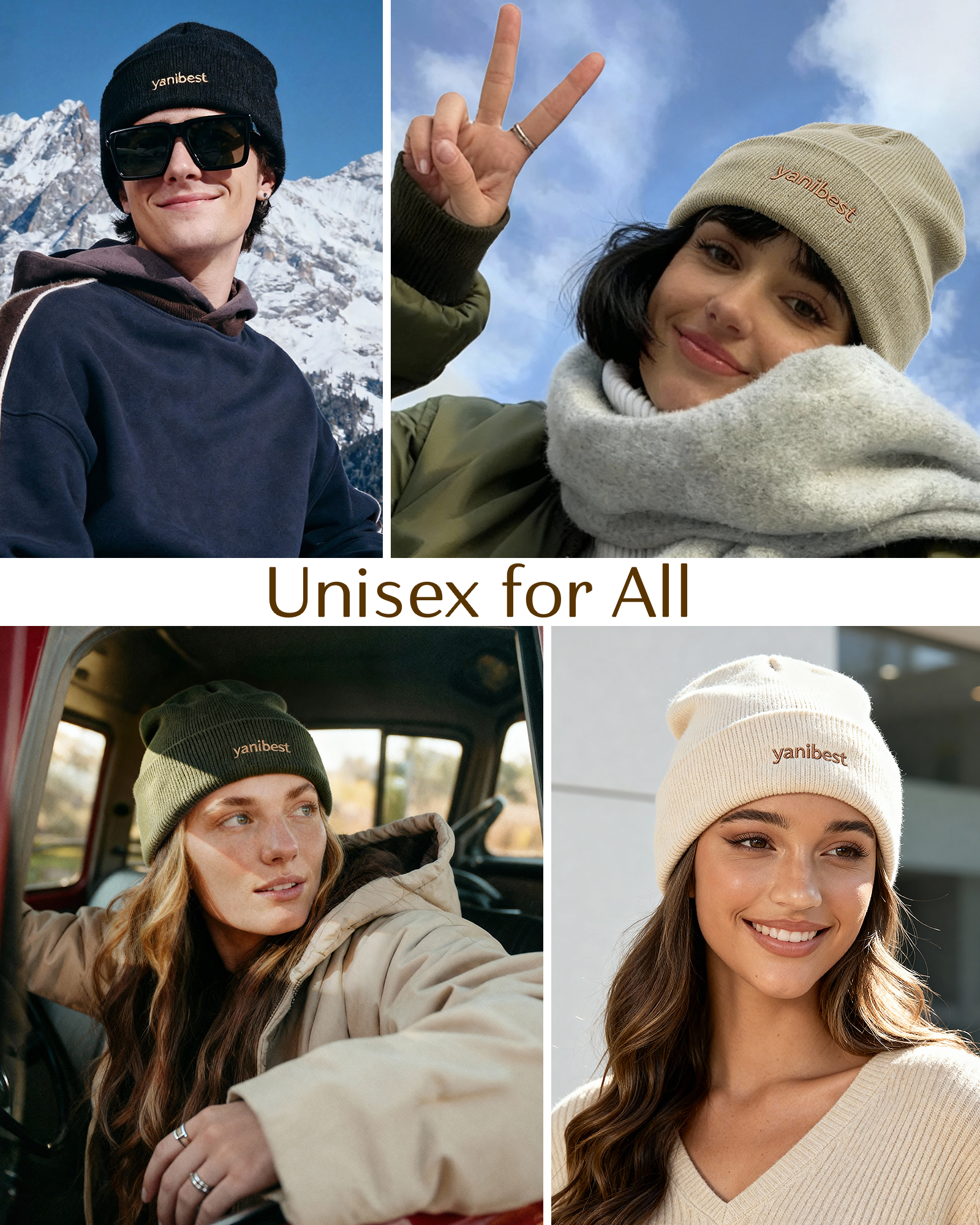 Mulberry Silk Lined Beanie - Beige