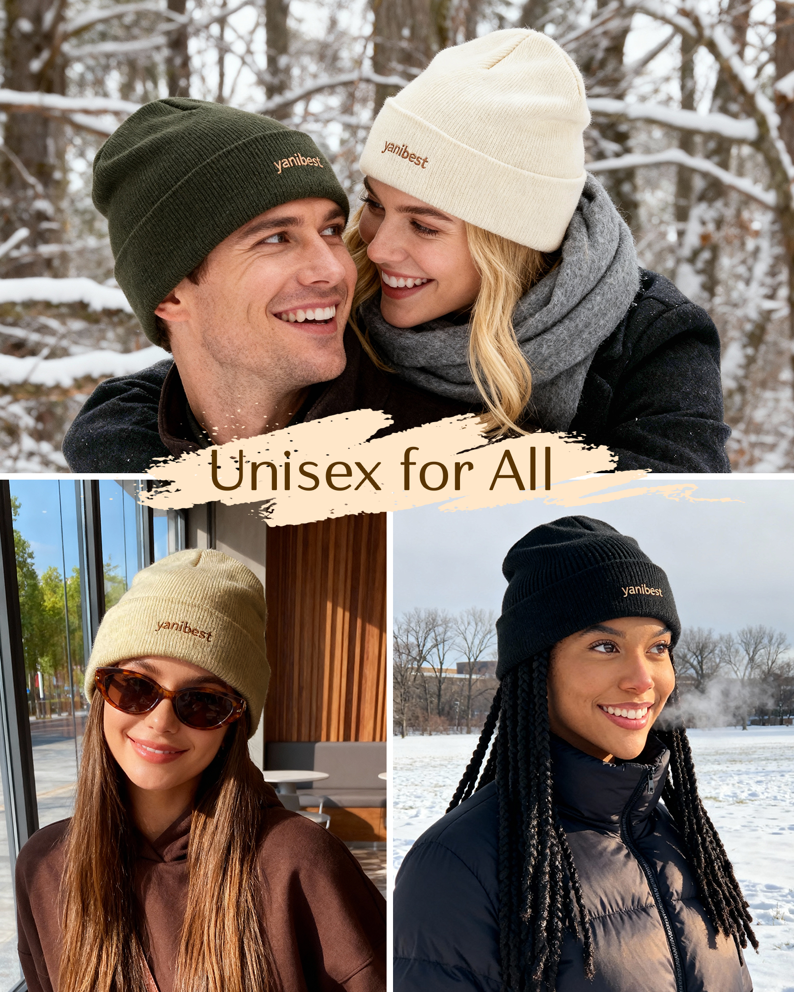 Mulberry Silk Lined Beanie - Green