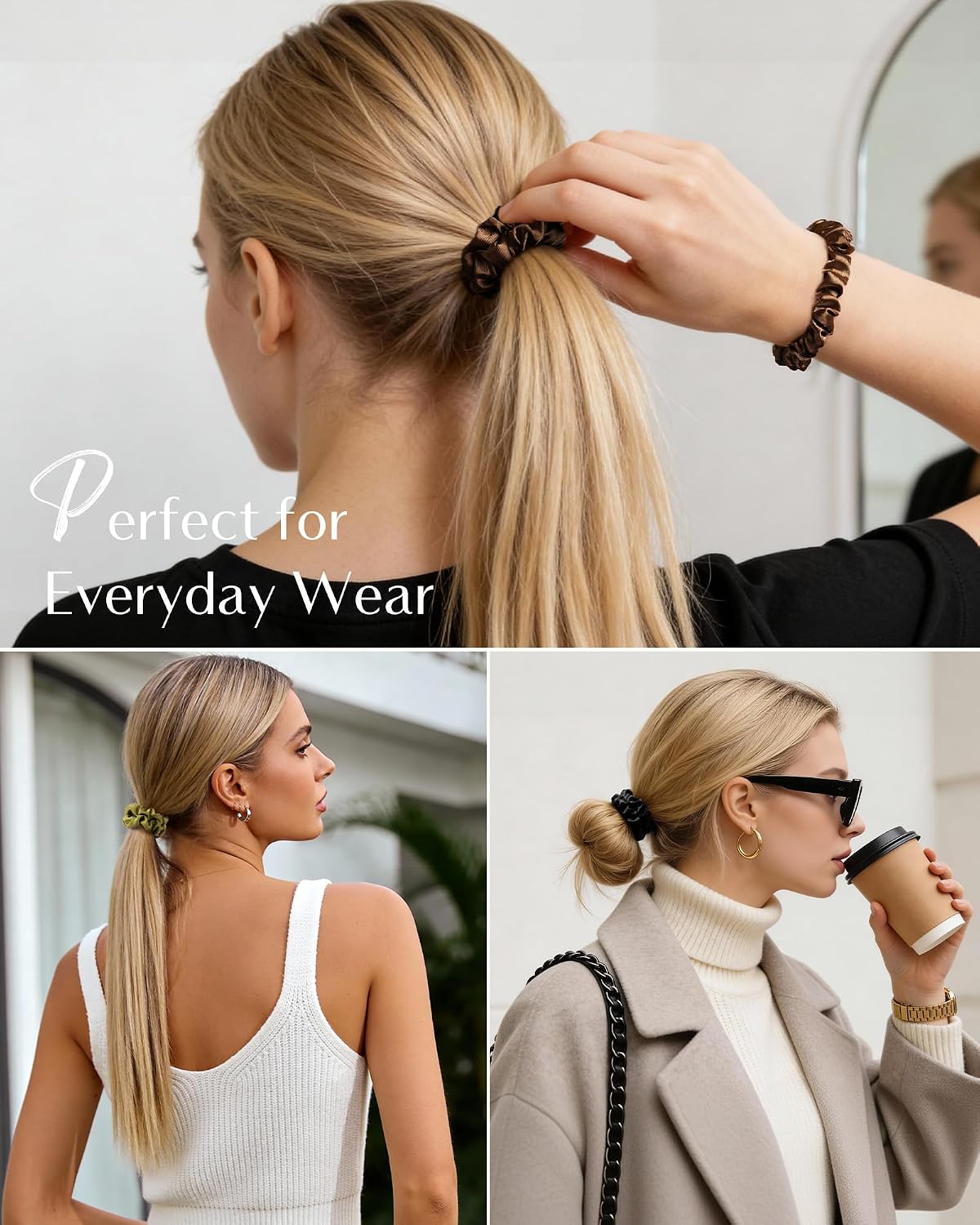 Butter Satin Scrunchie 8 in 1 - Pink