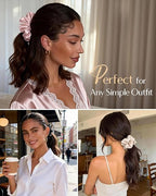 Mulberry Silk Mid Scrunchie 6 in 1- Classic