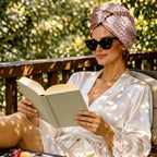Microfiber Hair Towel - Pink Leaopard