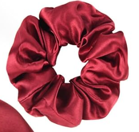 Satin Scrunchie | Wine Red