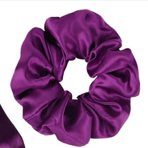 Satin Scrunchie | Purple