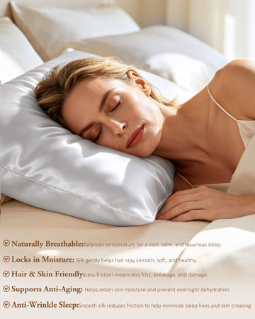 Mulberry Silk 22MOMME Luxury Pillowcase | Silver Grey