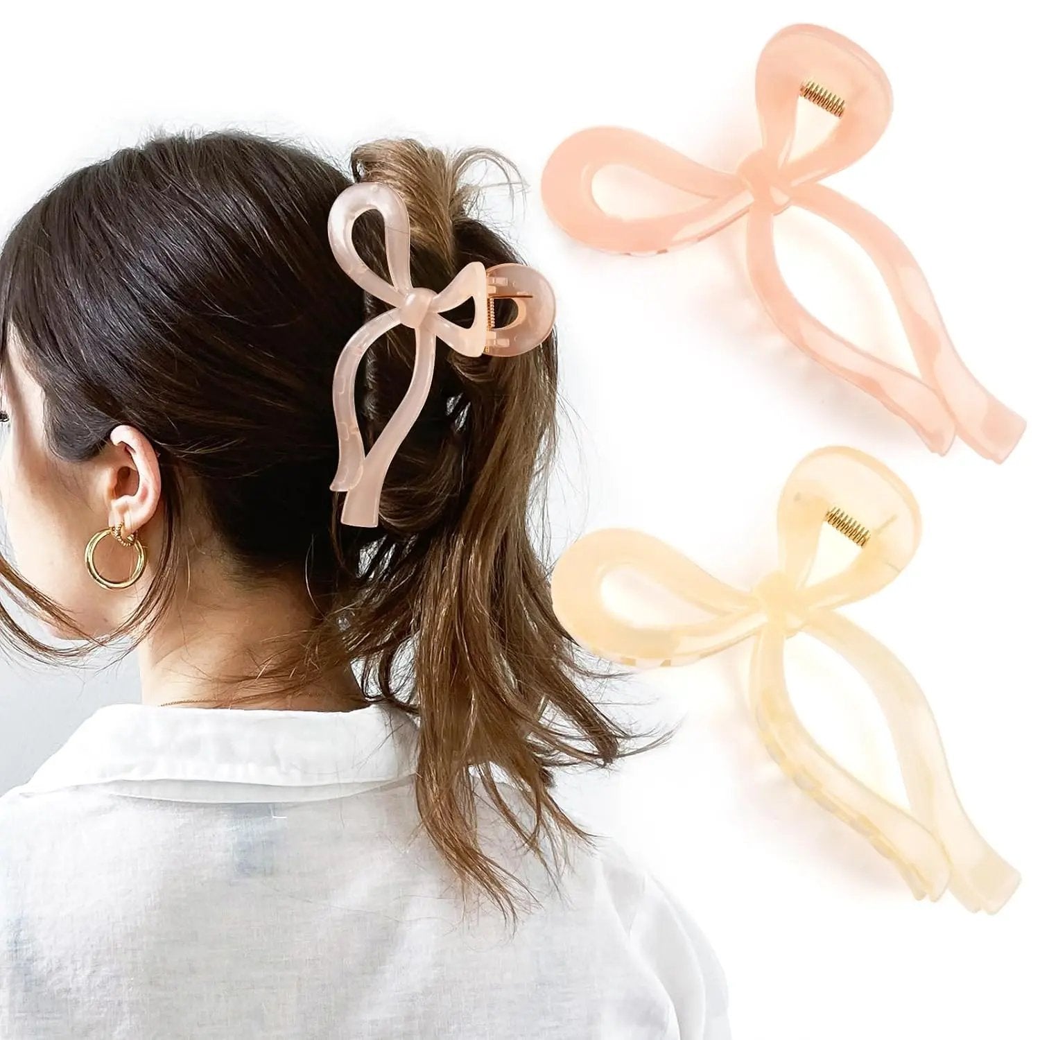 Bow Tie Hair Claw Clip - 2 in 1 Set YANIBEST