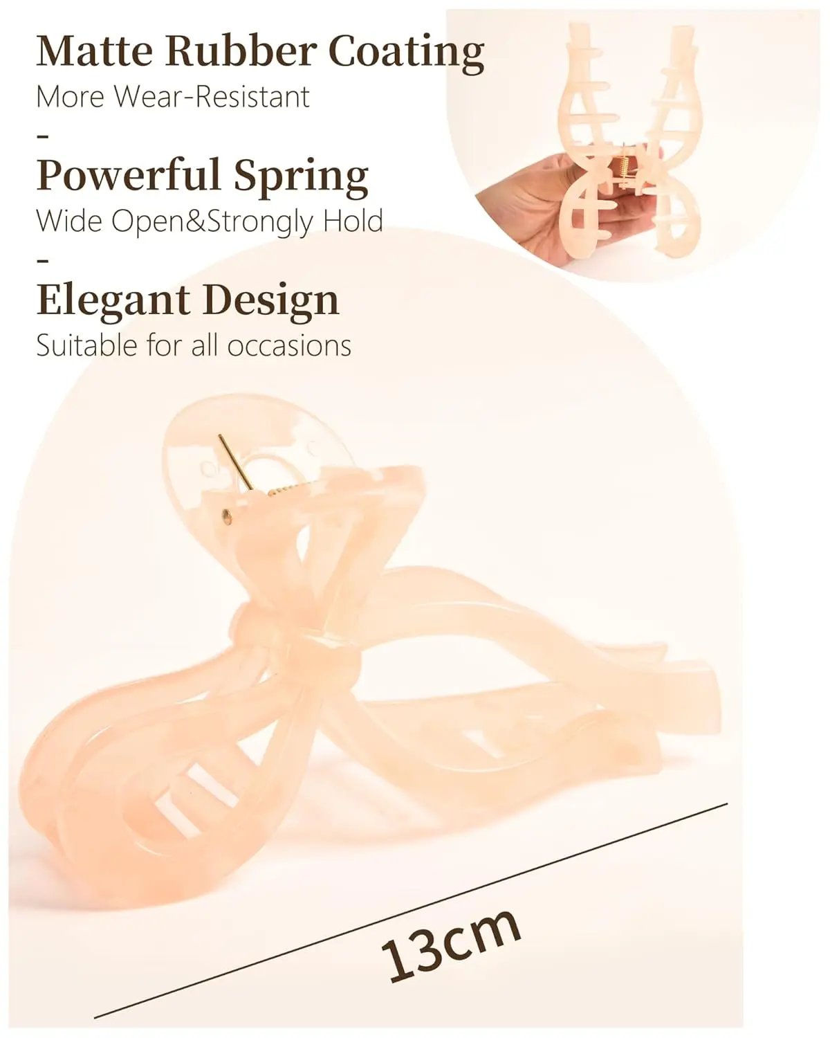 Bow Tie Hair Claw Clip - 2 in 1 Set YANIBEST