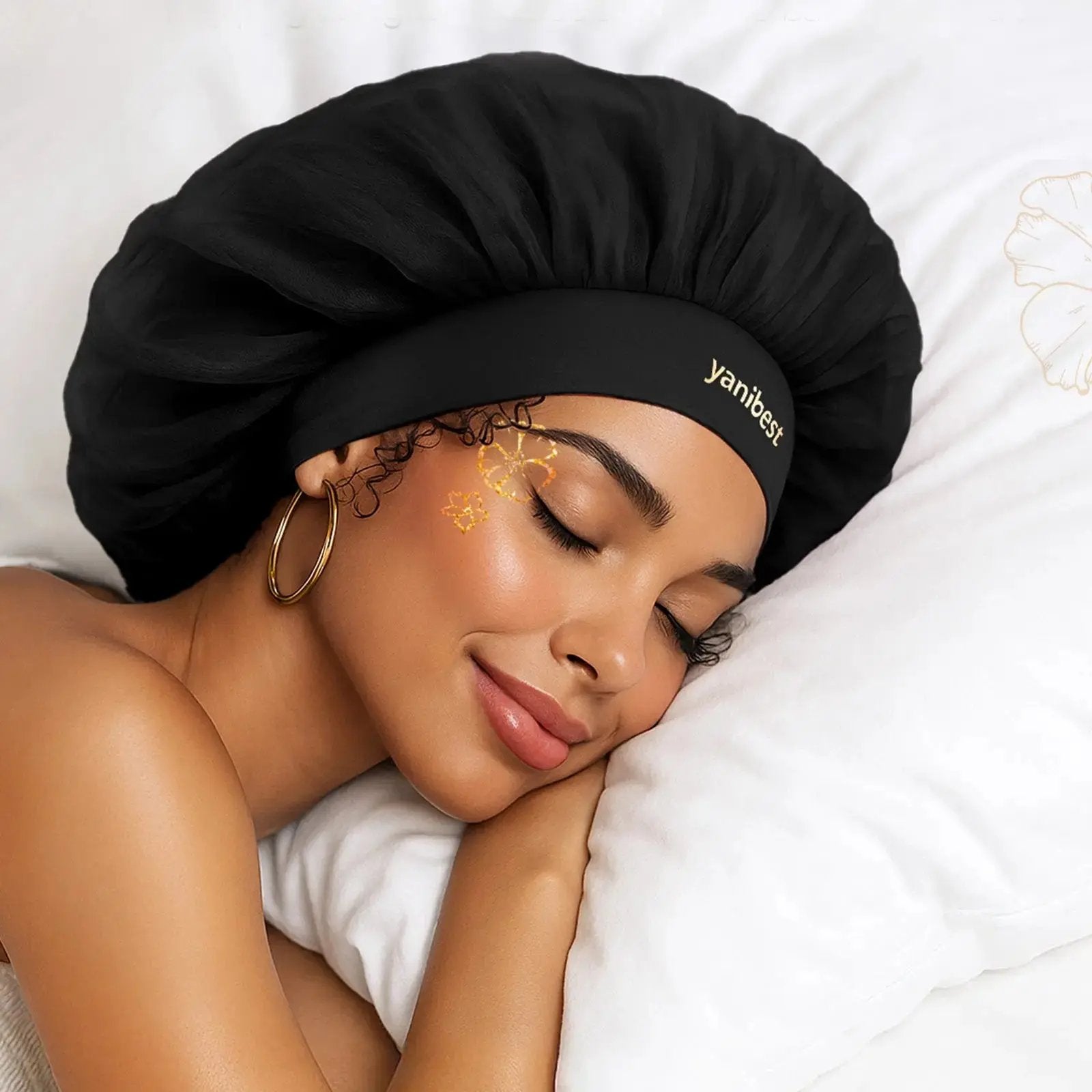 Breeze Bonnet Wide Band Double Layer Satin Lined Bonnet YANIBEST
