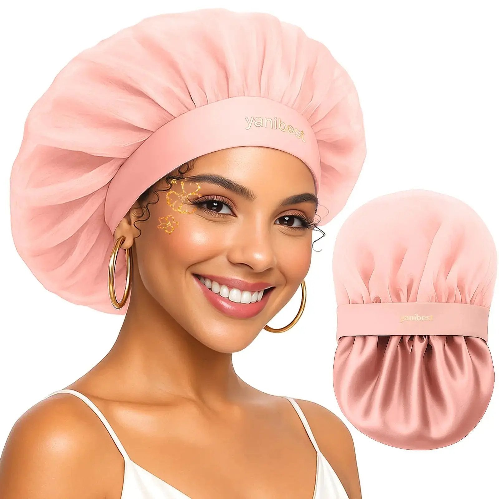 Breeze Bonnet Wide Band Double Layer Satin Lined Bonnet YANIBEST