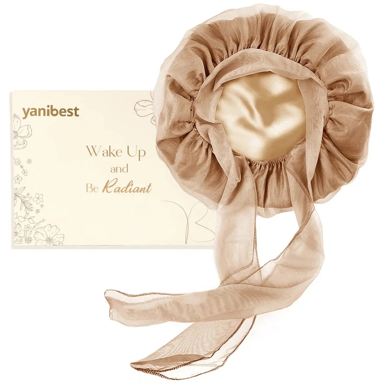 Breeze Bonnet™ Tie Band Satin Bonnet| Breathable, Lightweight YANIBEST 25.99