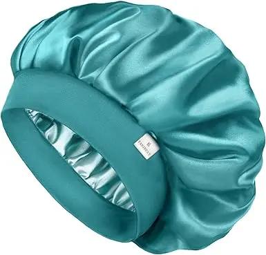 Butter Satin Bonnet Wide Band - Mint Green YANIBEST