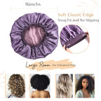 Butter-Satin Double Layer Bonnet|  Purple - YANIBEST