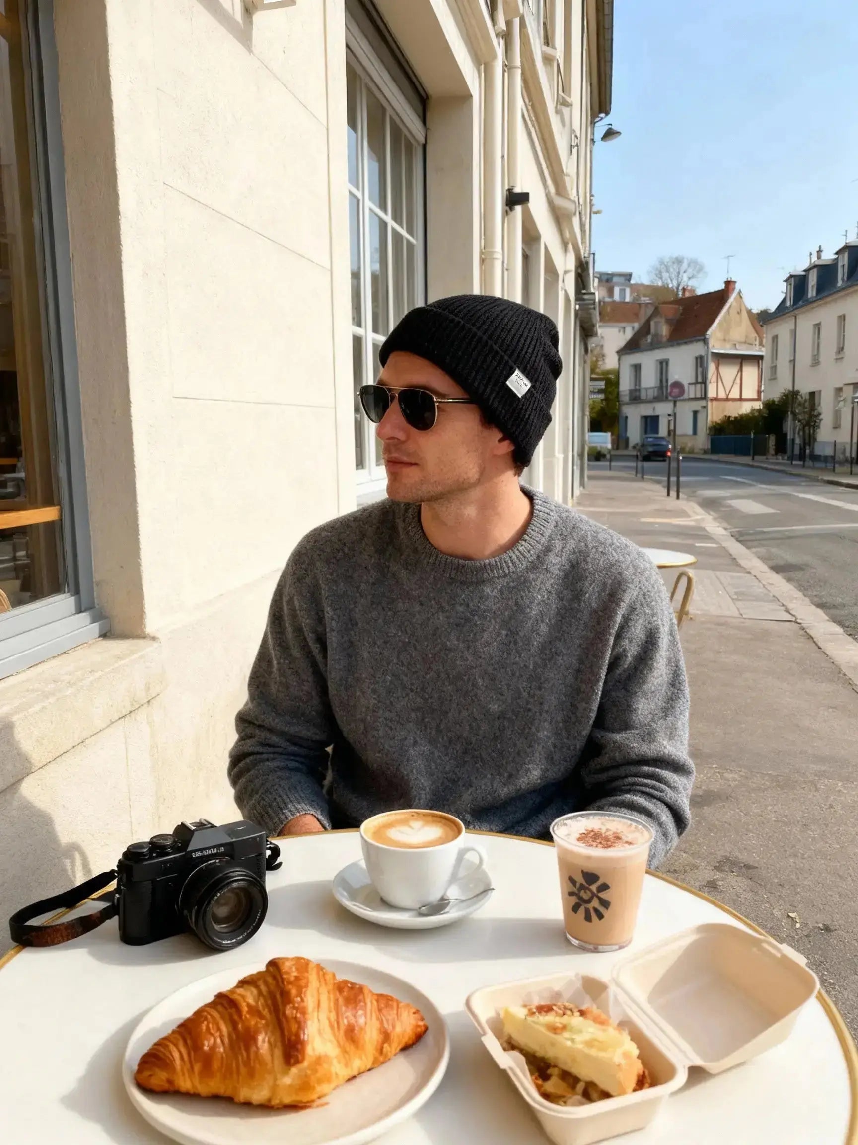 Butter Satin Lined Knit Skull Beanie - Black Black YANIBEST