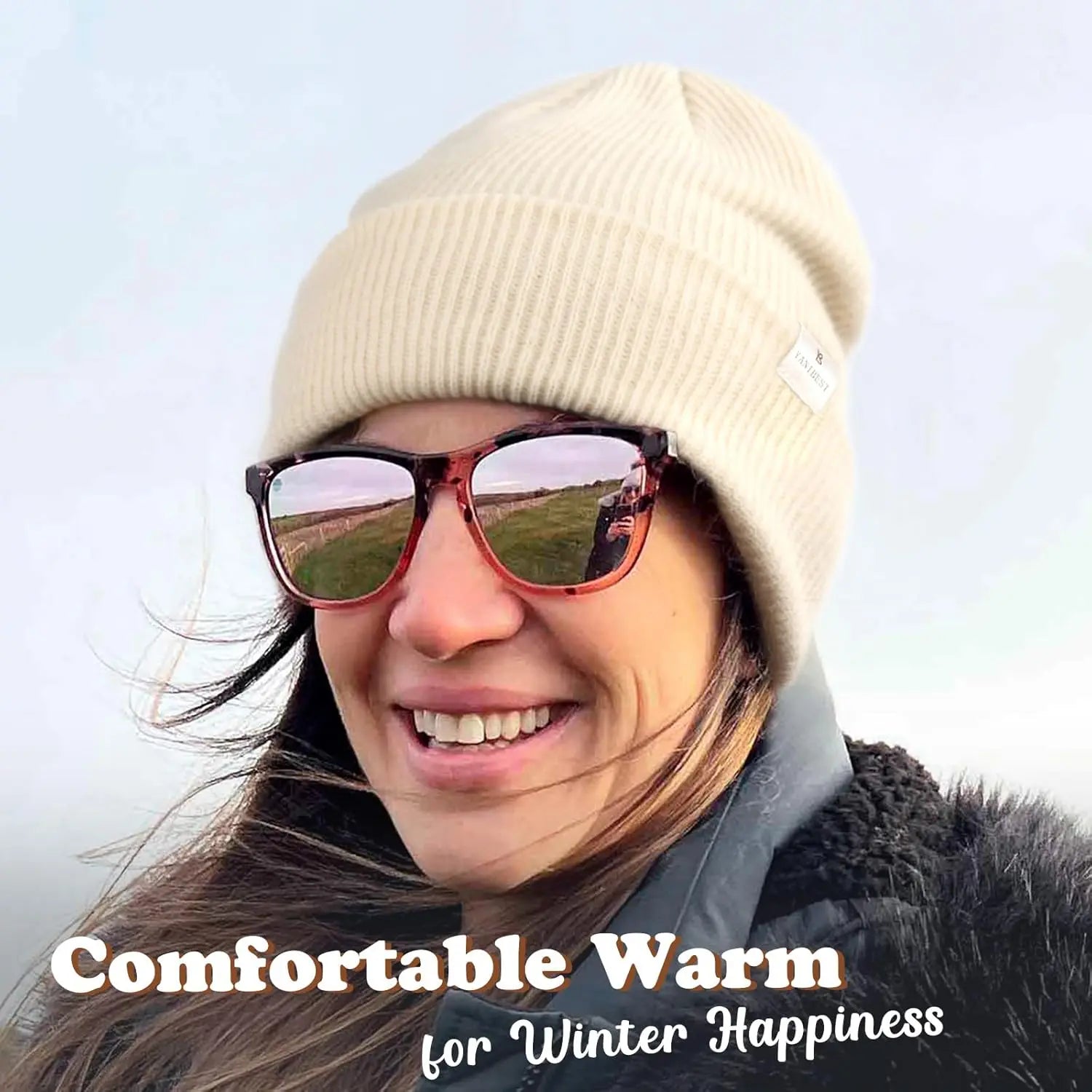 Butter Satin Lined Knit Skull Beanie - Forest Green YANIBEST