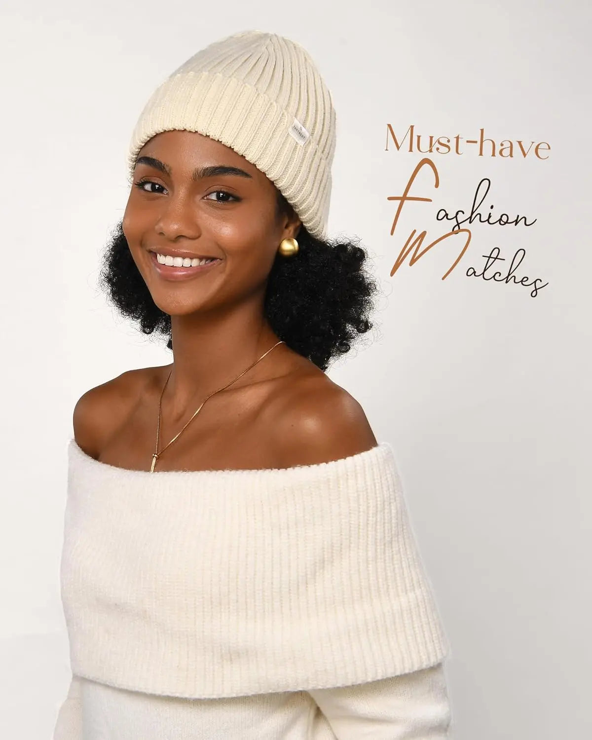 Butter Satin Lined Knit Skull Beanie - Pink YANIBEST