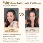 Butter Satin Lined Slouchy Beanie - Camel YANIBEST