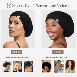 Butter Satin Lined Slouchy Cap - Light Gray YANIBEST