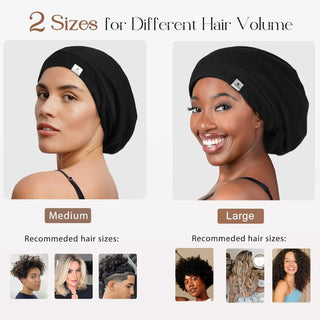 Butter Satin Lined Slouchy Cap - Rose Ruby YANIBEST