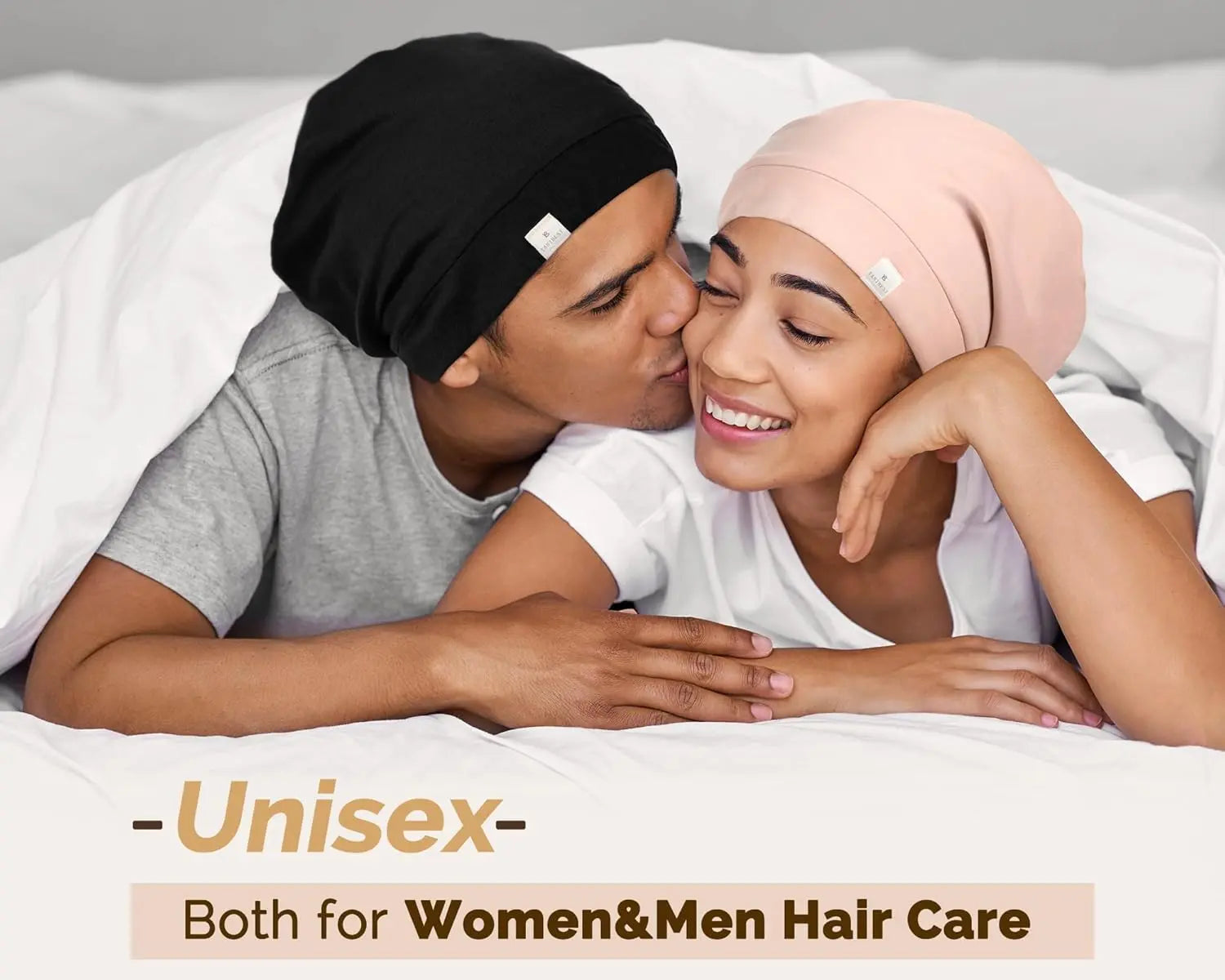 Butter Satin Lined Slouchy Cap | Black YANIBEST