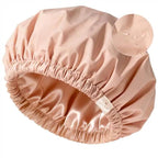 Butter Satin Lined Waterproof Shower Cap - Blush Pink YANIBEST