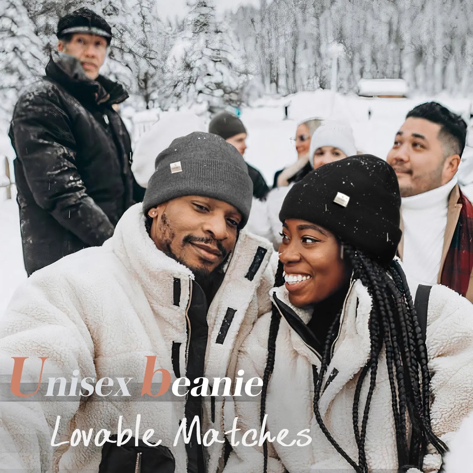 Butter-Satin Lined Winter Beanie Hat| Black Black YANIBEST