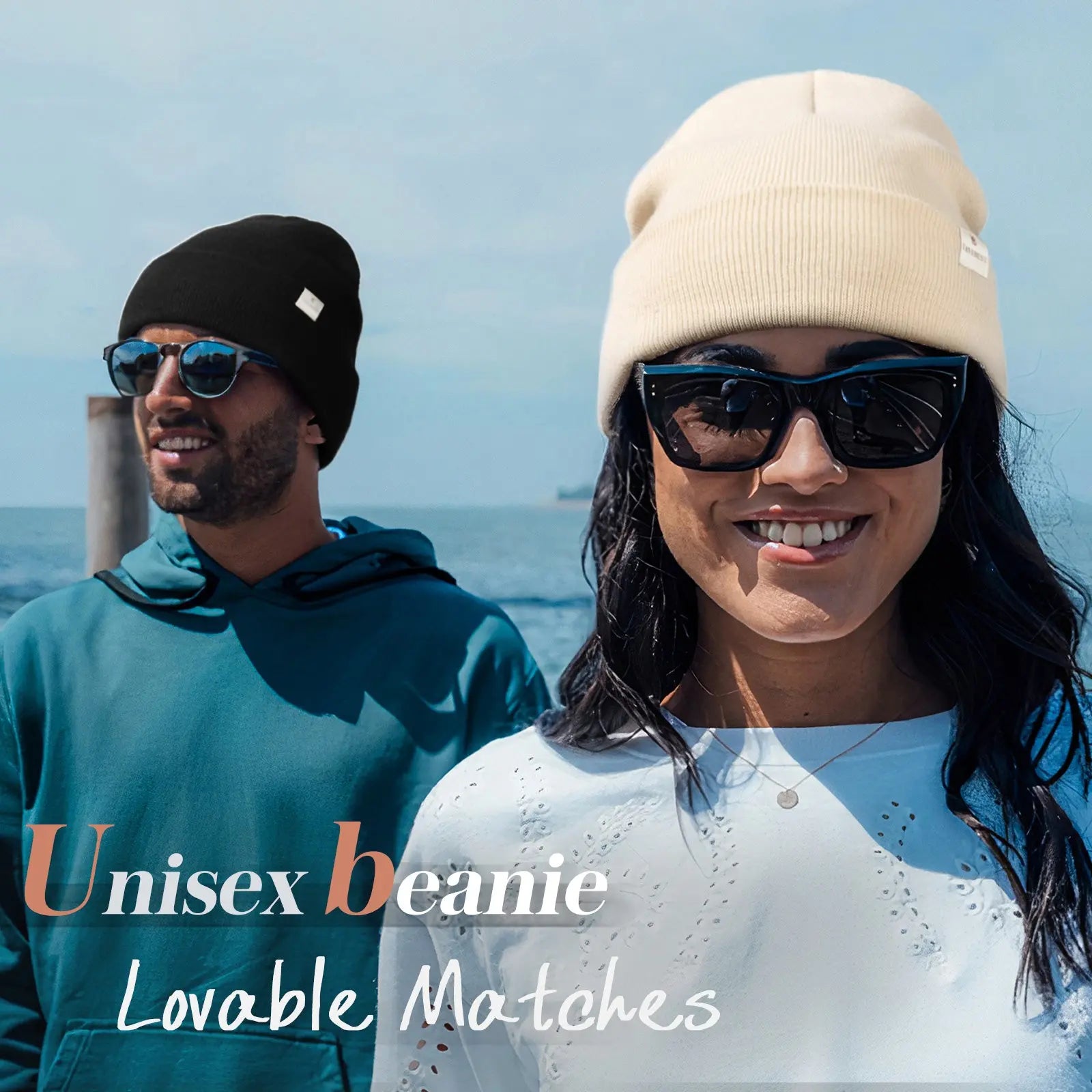 Butter-Satin Lined Winter Beanie Hat| Black Black YANIBEST