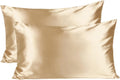 Butter Satin Pillowcases 2 Pack Set| Golden Champagne YANIBEST 21.99