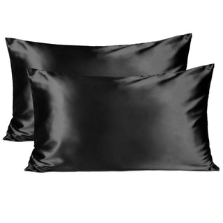 Butter Satin Pillowcases 2 Pack Set| Immersive Black YANIBEST 21.99