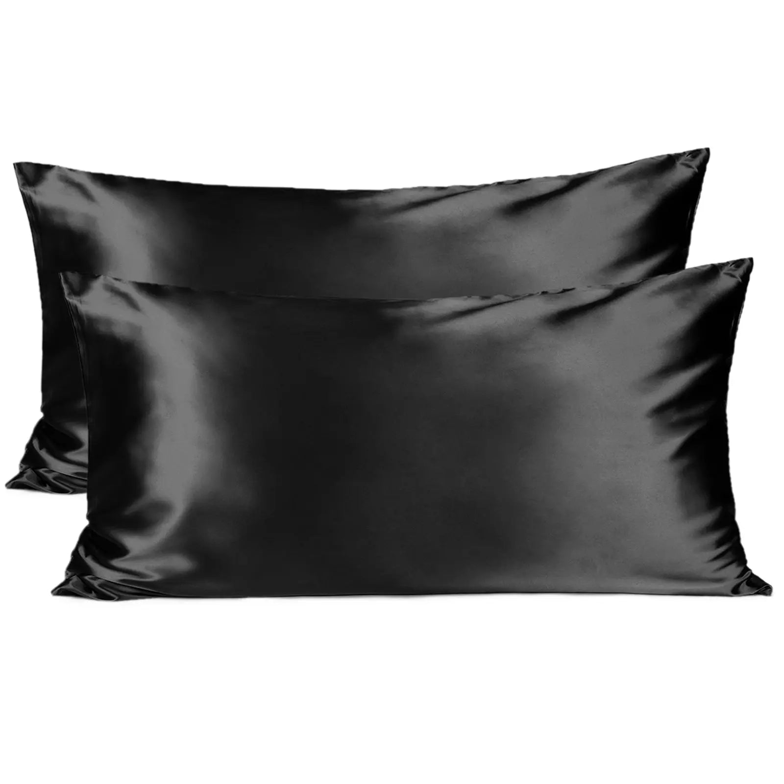 Butter Satin Pillowcases 2 Pack Set| Immersive Black YANIBEST 24.99