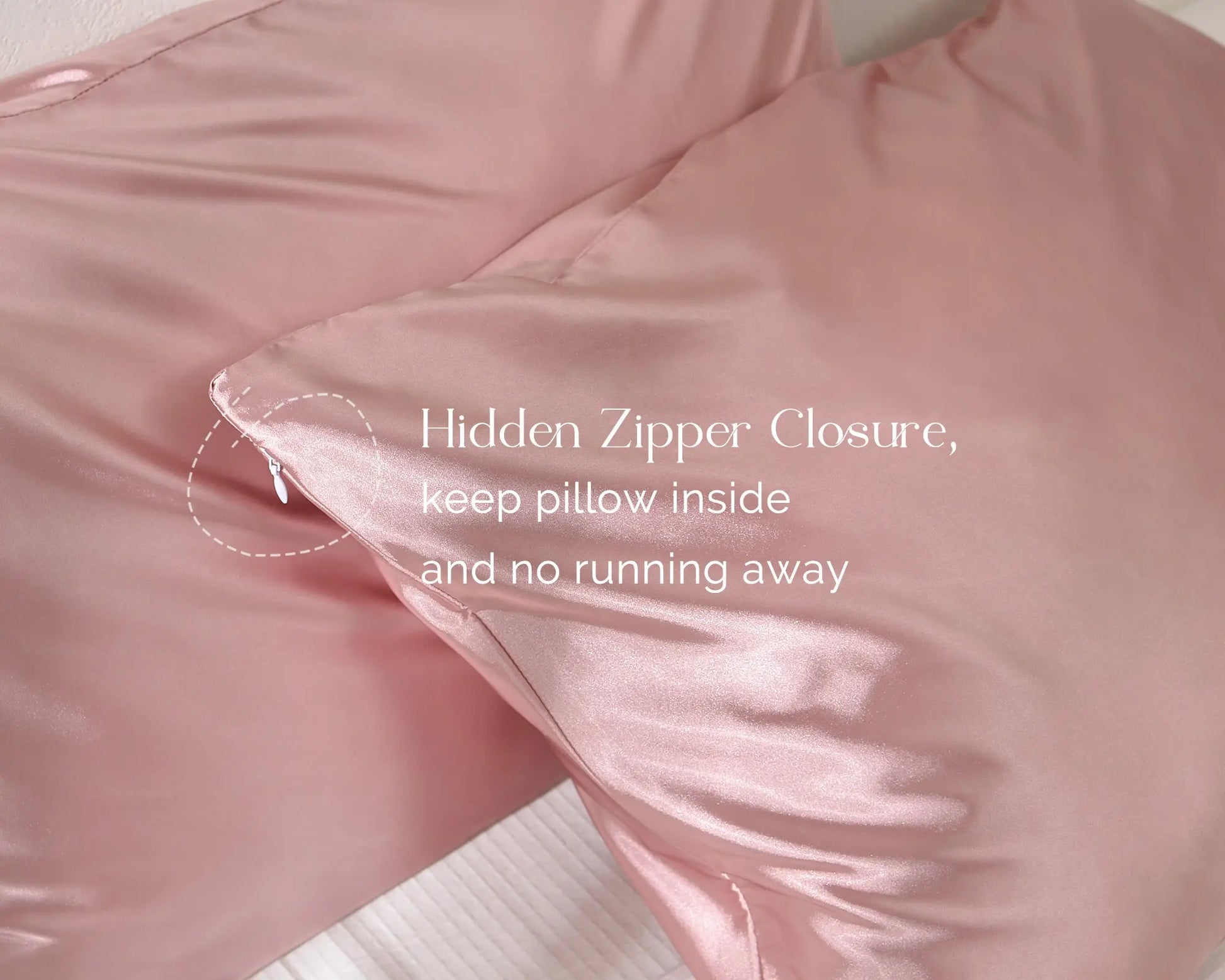 Butter-Satin Pillowcases 2 Pack Set| Millennium Pink YANIBEST