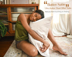 Butter Satin Pillowcases 2 Pack Set| Pure White YANIBEST