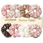 Butter Satin Scrunchie 8 in 1 - Light Colorful YANIBEST