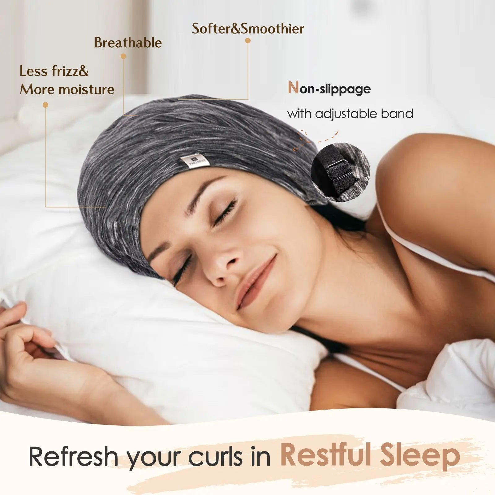 Butter-Satin™ Lined Slouchy Cap | Camo YANIBEST