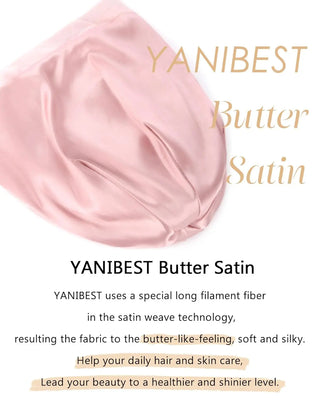 Butter-Satin™ Lined Slouchy Cap| Pink YANIBEST