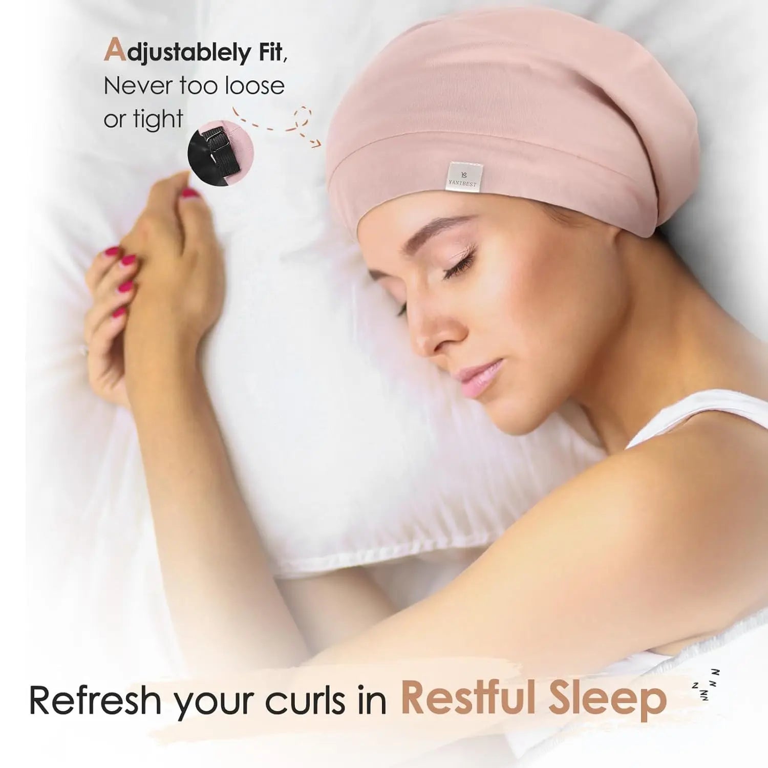 Butter-Satin™ Lined Slouchy Cap| Pink YANIBEST