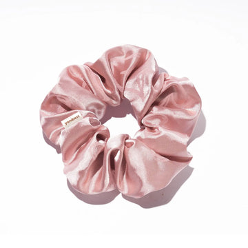 Butter Satin Hair Scrunchie | Jacquard Heart
