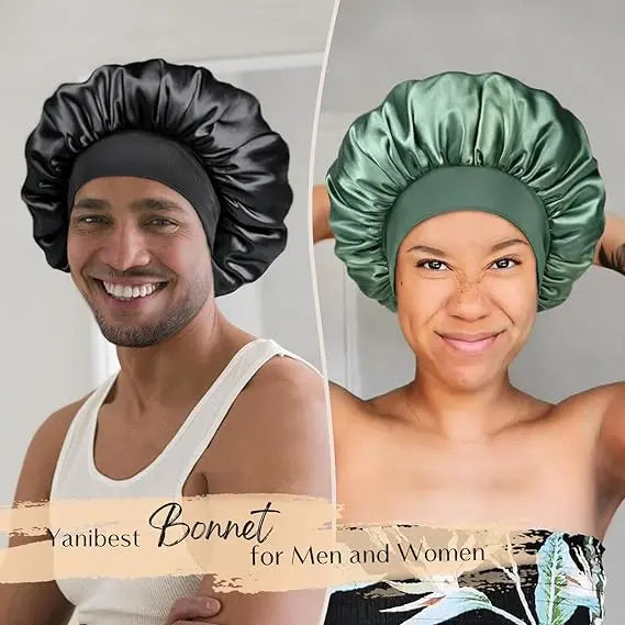 Double Layer Butter Satin Bonnet | Rose Pink YANIBEST